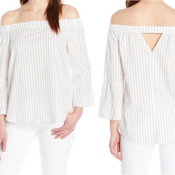 Calvin Klein Jeans Tops - Calvin Klein Off-the-Shoulder Bell Sleeve Top